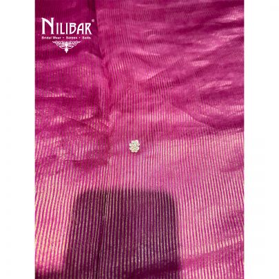 Deep Pink Silk Unstitched Embroidered Suit