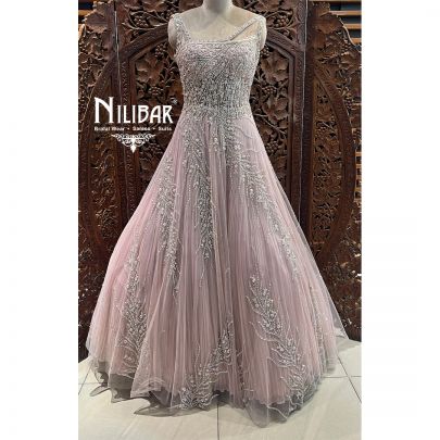 Lilac Net Gown