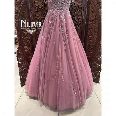 Pink Net Gown