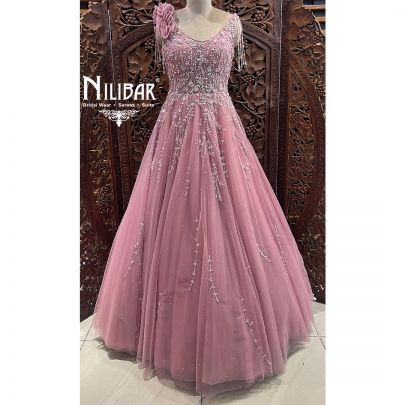 Pink Net Gown