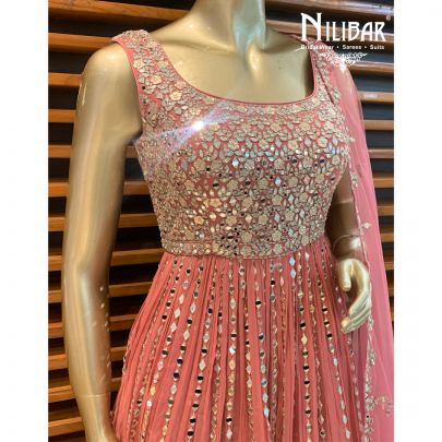 Rose Pink Peplum Lehenga