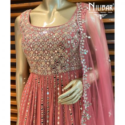 Rose Pink Peplum Lehenga