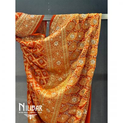 Orange Lame Dupatta