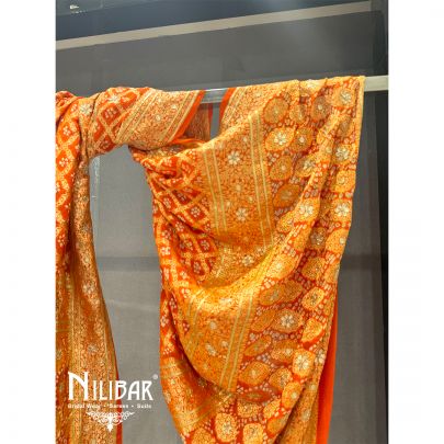 Orange Lame Dupatta