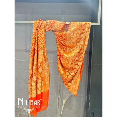 Orange Lame Dupatta