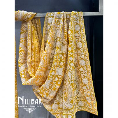 Beige Lame Dupatta