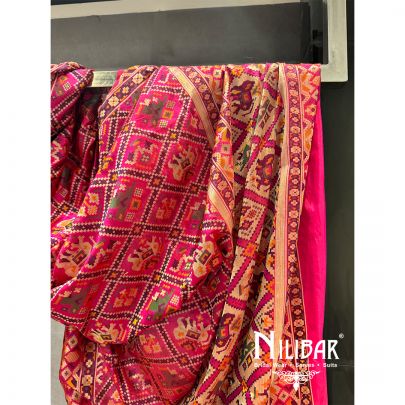 Pink Lame Dupatta