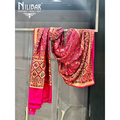 Pink Lame Dupatta