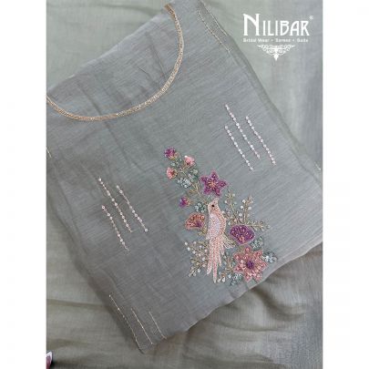 Pista Green Mul Cotton Shirt Paired With Cotton Bottom & Dupatta