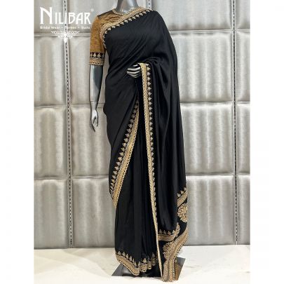 Black Silk Saree