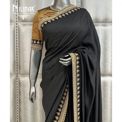 Black Silk Saree