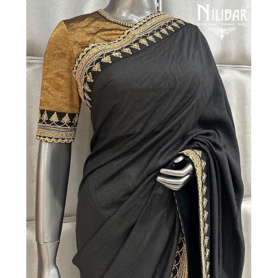 Black Silk Saree