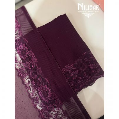 Violet Georgette Unstitched Suit