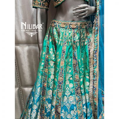 Multicolor Silk Lehenga