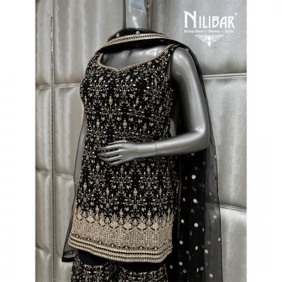 Black Soft Net Garara