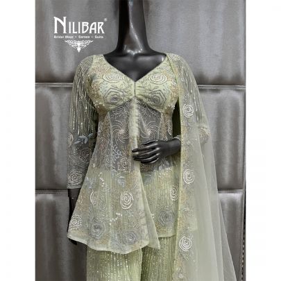 Pista Green Soft Net Jaffa Pants