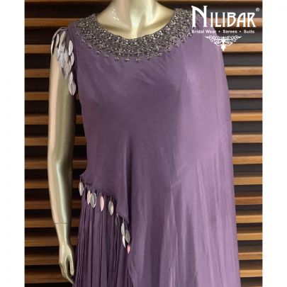 Mauve Chinon Gown