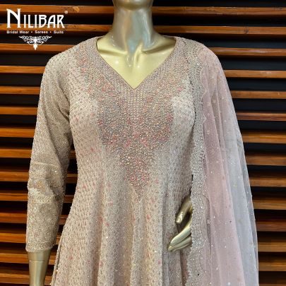 Pastel Pink Georgette Garara Suit