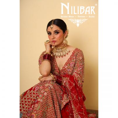 Red Silk Bridal Lehenga