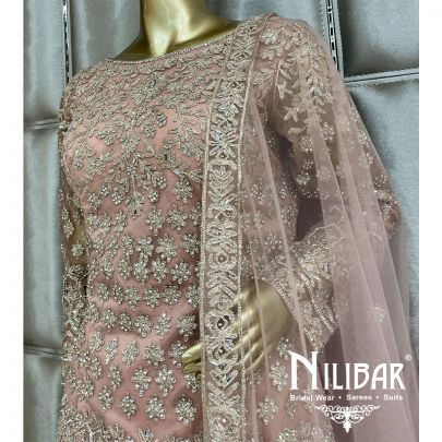 Pastel Pink Net Suit Set