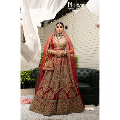 Scarlet Red Bridal Lehenga
