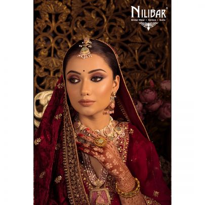 Ruby Silk Bridal Lehenga