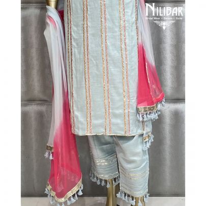 Sky Blue Cotton Suit