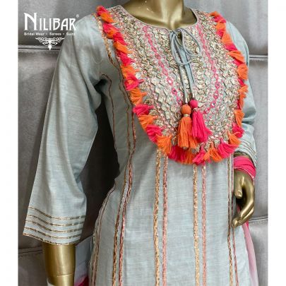 Sky Blue Cotton Suit