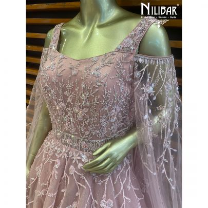 BubbleGum Pink Net Gown