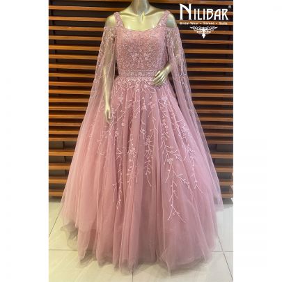 BubbleGum Pink Net Gown