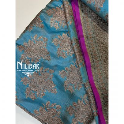 Light Blue Silk Saree
