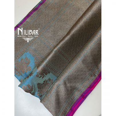 Light Blue Silk Saree