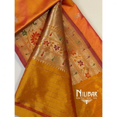 Orange Silk Saree