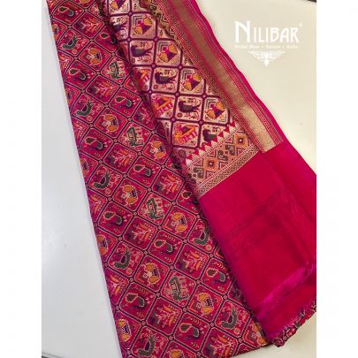 Magenta Silk Saree