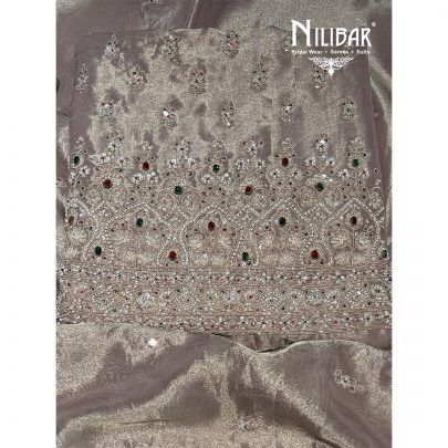 Lilac Lamé Silk Unstitched Suit