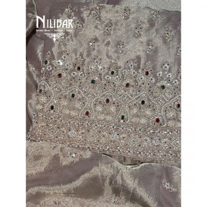 Lilac Lamé Silk Unstitched Suit