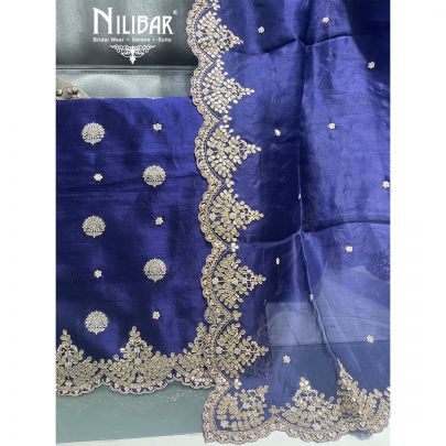Purple Silk Unstitched Suit