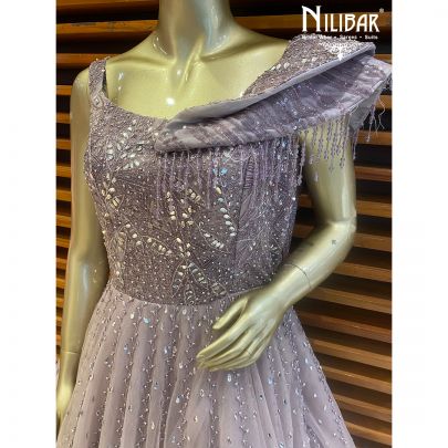 Lilac Net Gown