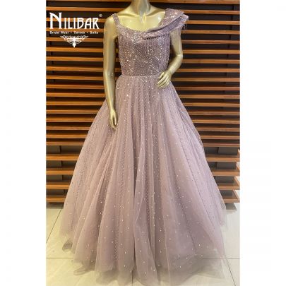 Lilac Net Gown