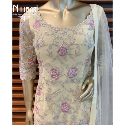 Lemon Georgette Palazzo Suit