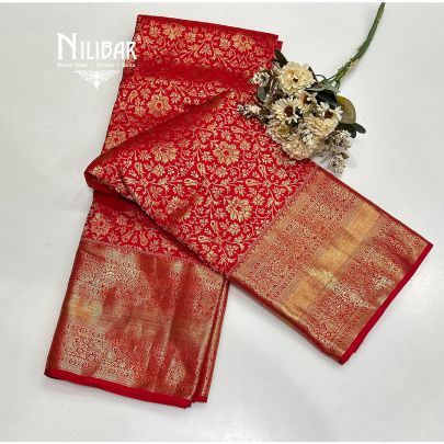 Red Silk Kanjivaram Saree