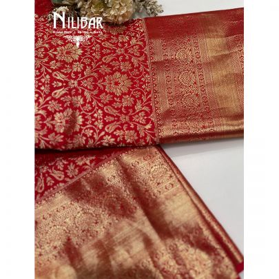 Red Silk Kanjivaram Saree