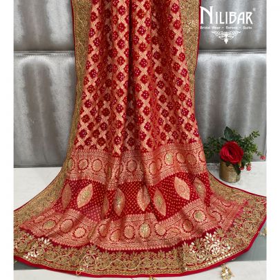 Tart Red Bandhani Dupatta