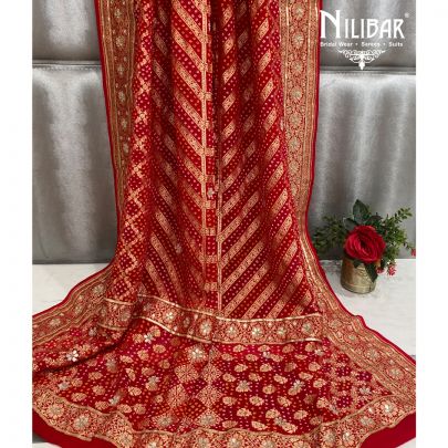 Red Ombre Bandhani Dupatta