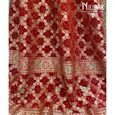 Berry Red Bandhani Dupatta