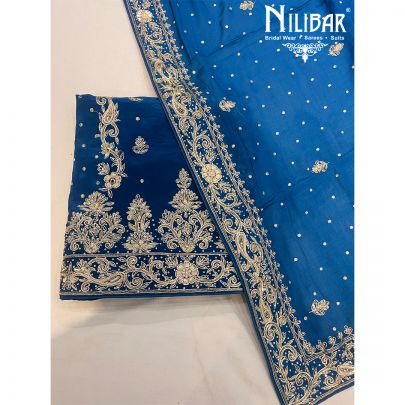 Aegean Crepe Unstitched Suit
