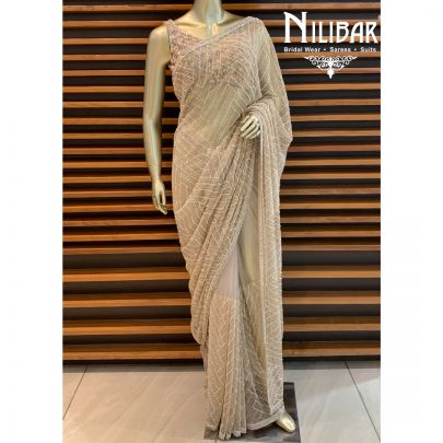 Mouse Net Saree