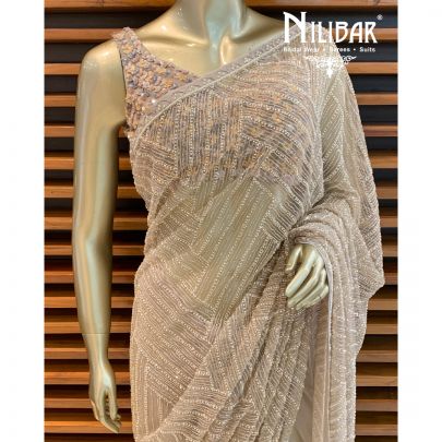 Mouse Net Saree