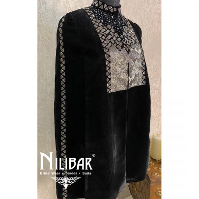 Jade Black Velvet Capes