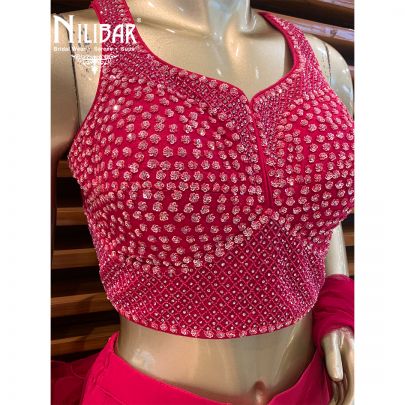 Magenta Georgette Palazzo Set